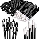 Tbestmax 200 Disposable Mascara Wand Spoolies and Lip Brushes, Lipstick Lipgloss Applicator for Eyebrow Eyelash Extension Makeup Kits Black Beauty & Personal Care Tbestmax
