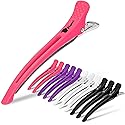 Fagaci Firm Grip Hair Clips with Silicone Band - Duckbill Sectioning and Styling Clips, Durable Alligator Clips for Women's Hair, Long Duck Billed Beauty & Personal Care Fagaci