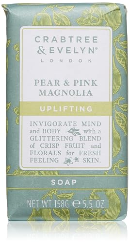 Crabtree & Evelyn Pear & Pink Magnolia Uplifting Soap, 5.5 oz Beauty & Personal Care Crabtree & Evelyn