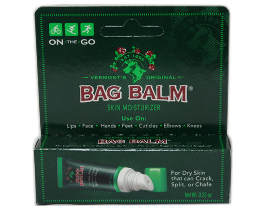 Bag Balm On-the-Go Skin Moisturizer, Vermont's Original, Soothes and Protects Dry Skin, 0.33 oz Tube (Pack of 12) Beauty and Personal Care Bag Balm
