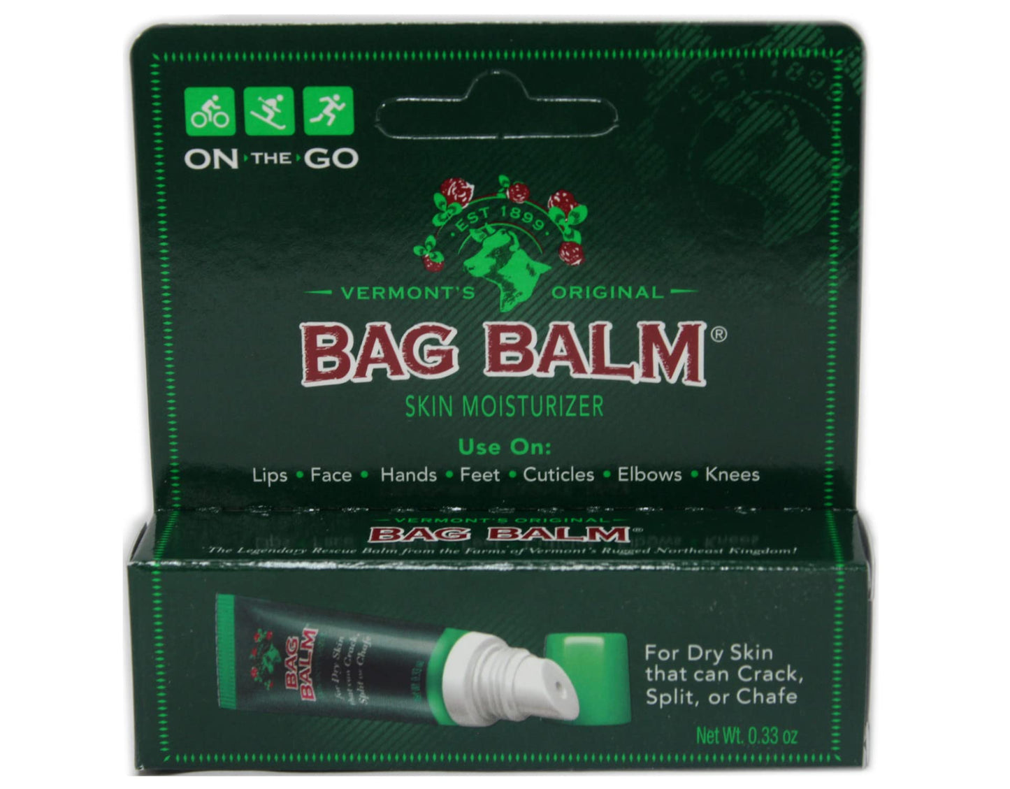 Bag Balm On-the-Go Tube, 0.33 oz, 9-Pack Beauty and Personal Care Bag Balm