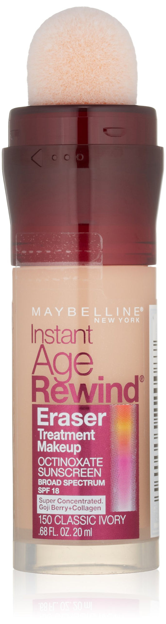 Maybelline Instant Age Rewind Eraser Treatment Makeup, Classic Ivory, 0.68 fl. oz.