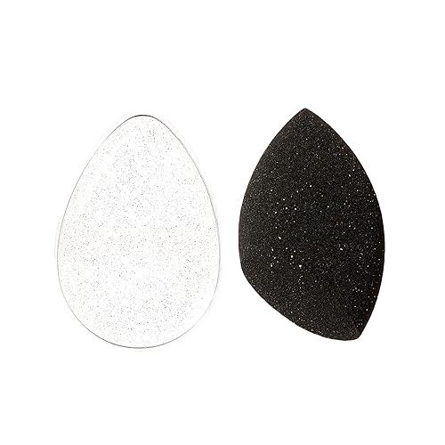 e.l.f. Silicone Blender Highlighting Sponge Duo, Sponge For Applying Face Makeup & Precision Sponge For Highlighter & Concealer, Vegan Beauty & Personal Care e.l.f.