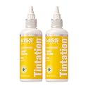 Red by Kiss Tintation Semi-Permanent Hair Color, Aloe Vera Water Based, Argan Oil, Olive Oil, Collagen & Keratin, Long-Lasting Color Dye (Funky Beauty & Personal Care Red by Kiss