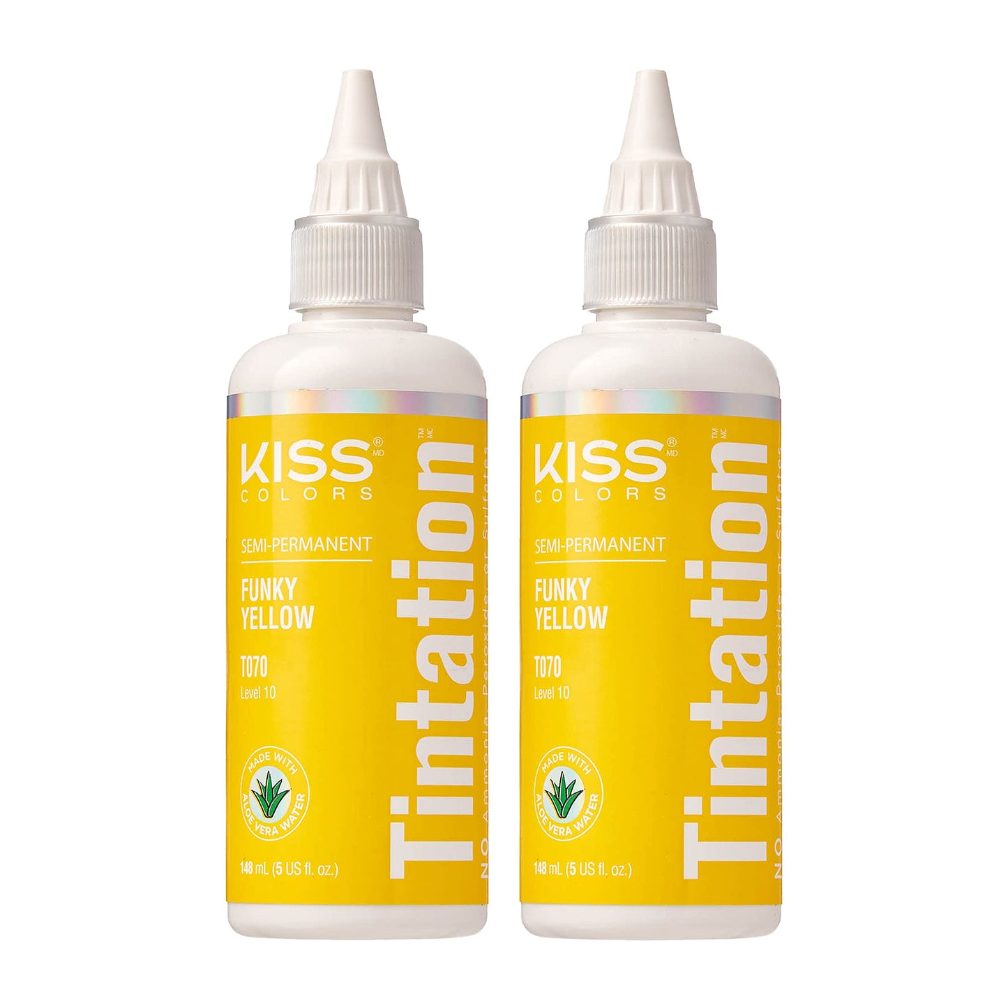 Red by Kiss Tintation Semi-Permanent Hair Color, Aloe Vera Water Based, Argan Oil, Olive Oil, Collagen & Keratin, Long-Lasting Color Dye (Funky Beauty & Personal Care Red by Kiss