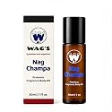 WagsMarket - Nag Champa Perfume Oil, from 0.33oz Roll On to 4oz Glass Bottle (1oz Roll-On) Beauty & Personal Care WagsMarket