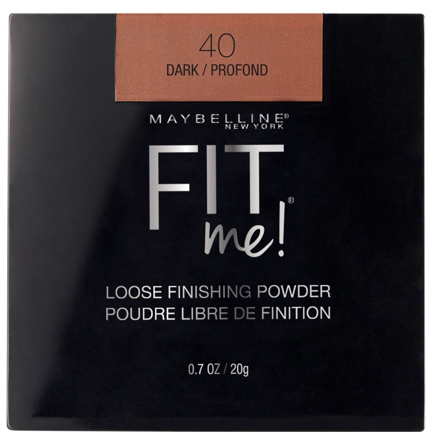 Maybelline Fit Me Loose Setting Powder, Face Powder and Finishing Makeup, Dark, 1 Count Beauty & Personal Care MAYBELLINE