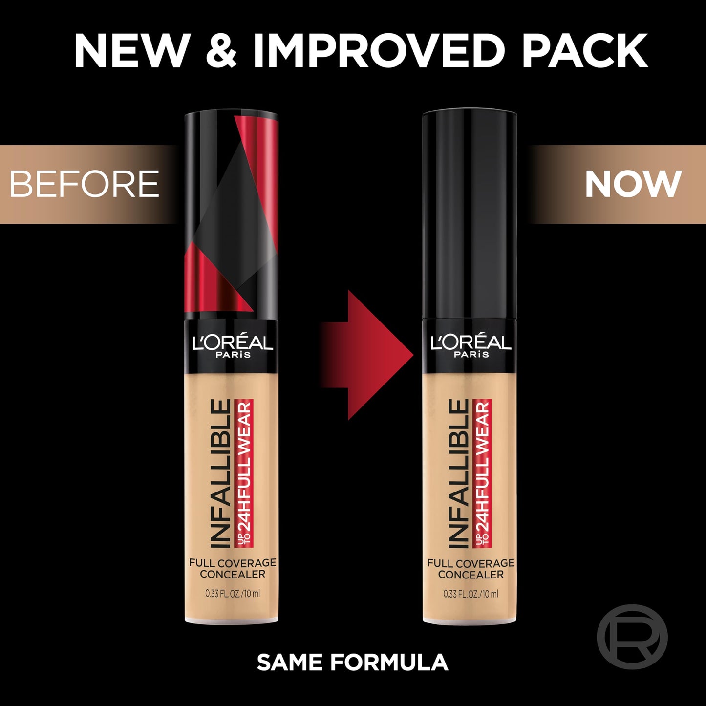 L'Oreal Paris Makeup Infallible Full Wear Waterproof Matte Concealer, Full Coverage, Vanilla, 0.33 fl. oz. Beauty & Personal Care L'Oreal Paris