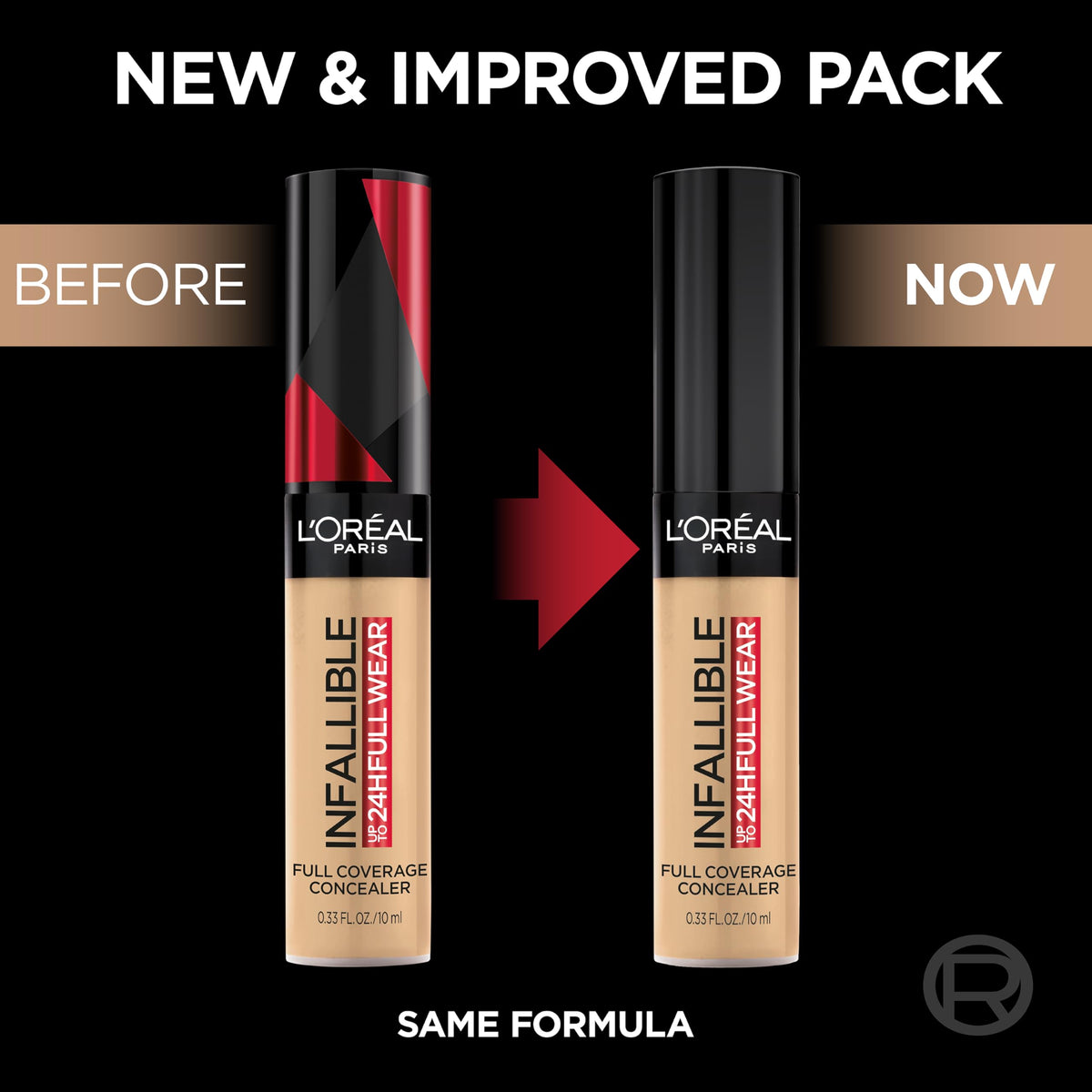 L'Oreal Paris Makeup Infallible Full Wear Waterproof Matte Concealer, Full Coverage, Mocha, 0.33 fl. oz. Beauty & Personal Care L'Oreal Paris