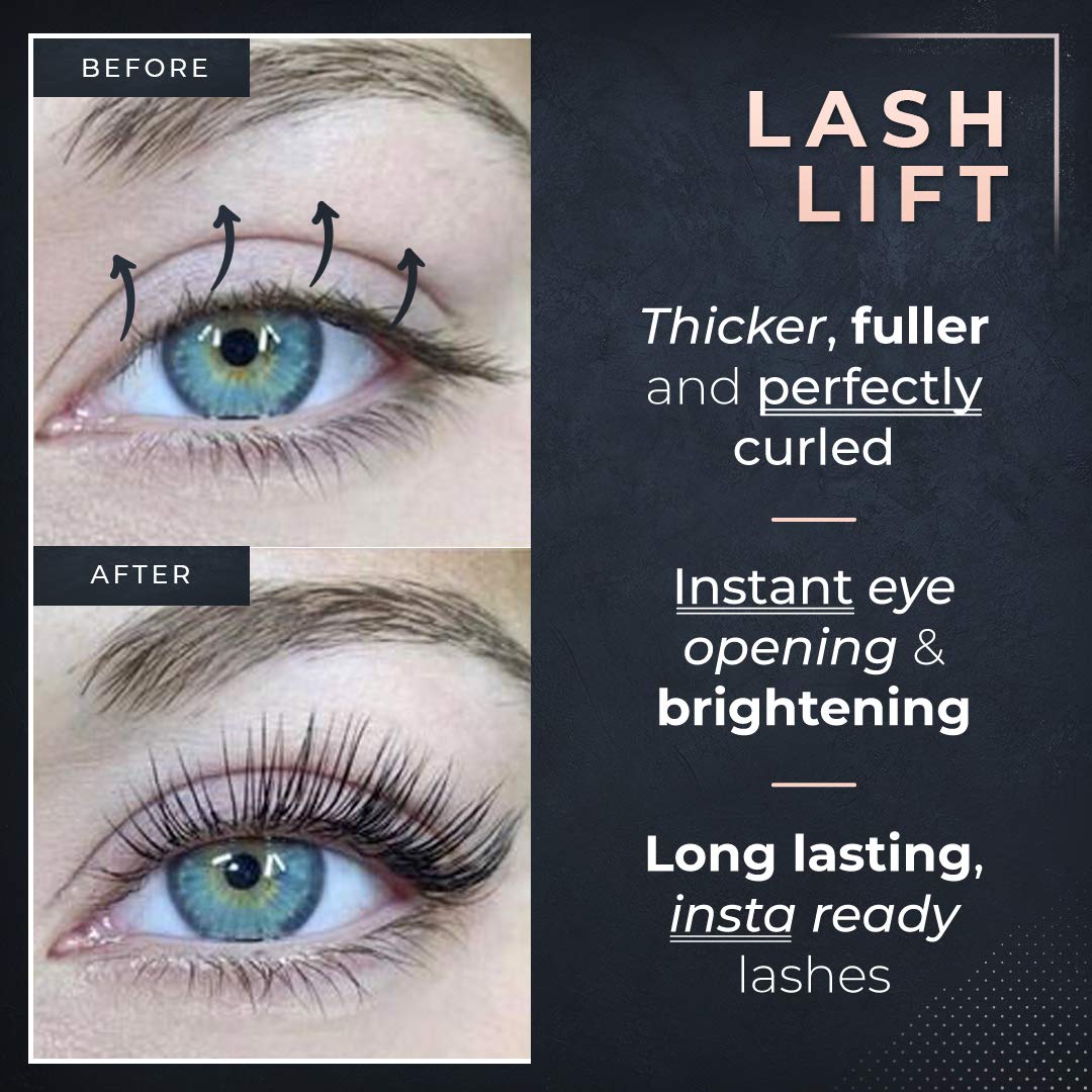 2 in 1 Lash Lift Kit and Brow Lamination Kit | Instant Perming, Lifting & Curling for Eyelashes & Eyebrows | Professional Salon Results Lasting 6-8 Beauty & Personal Care CICI Lash