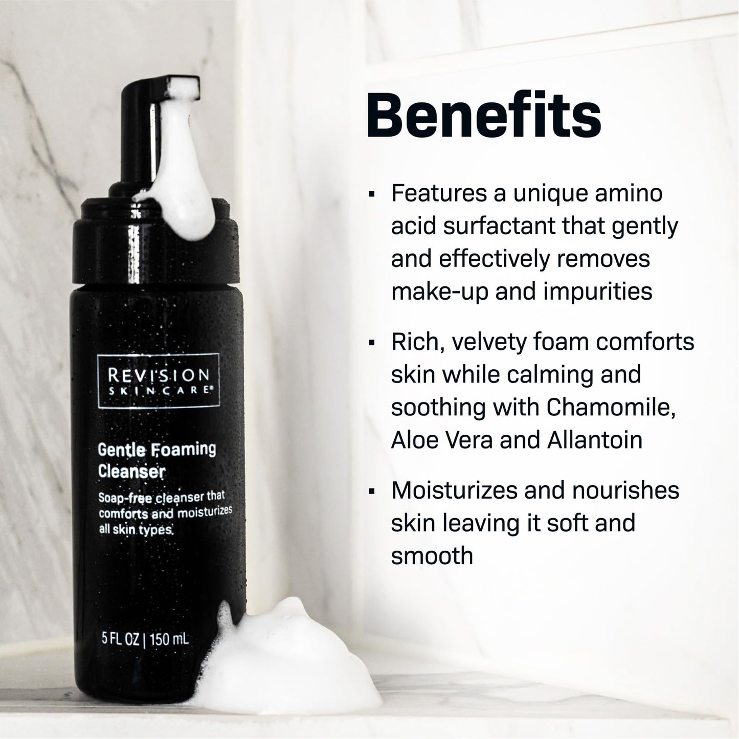 Revision Skincare Gentle Foaming Cleanser 5 oz – Soap-Free Facial Cleanser & Makeup Remover, Soothing, Hydrating & Moisturizing Formula Beauty & Personal Care Revision Skincare
