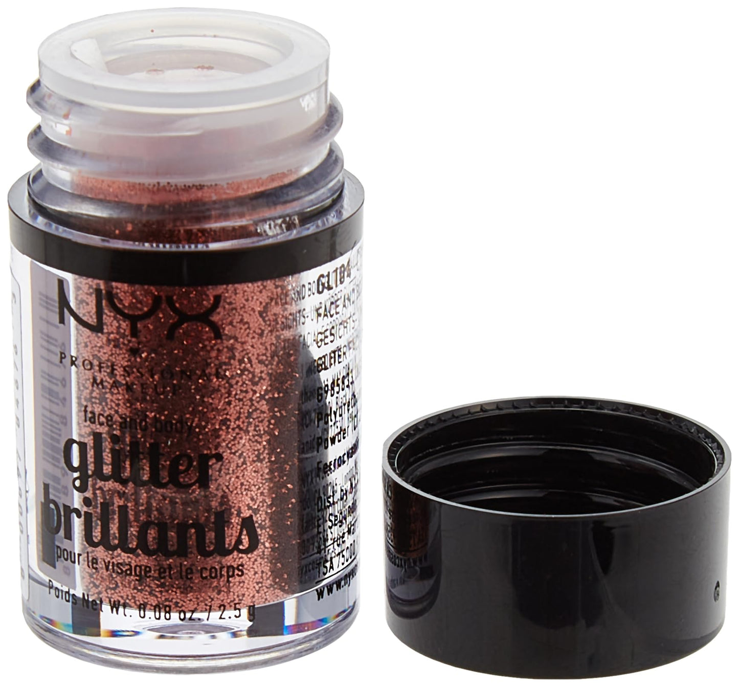 NYX Nyx professional makeup face & body glitter, copper, 0.08 ounce Beauty & Personal Care NYX PROFESSIONAL MAKEUP