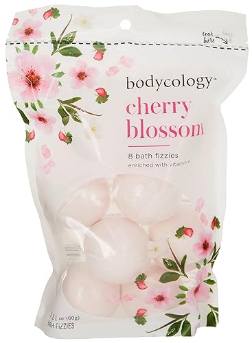 Bodycology Cherry Blossom Bath Fizzies Soak Balls, 8 Count Beauty & Personal Care Bodycology