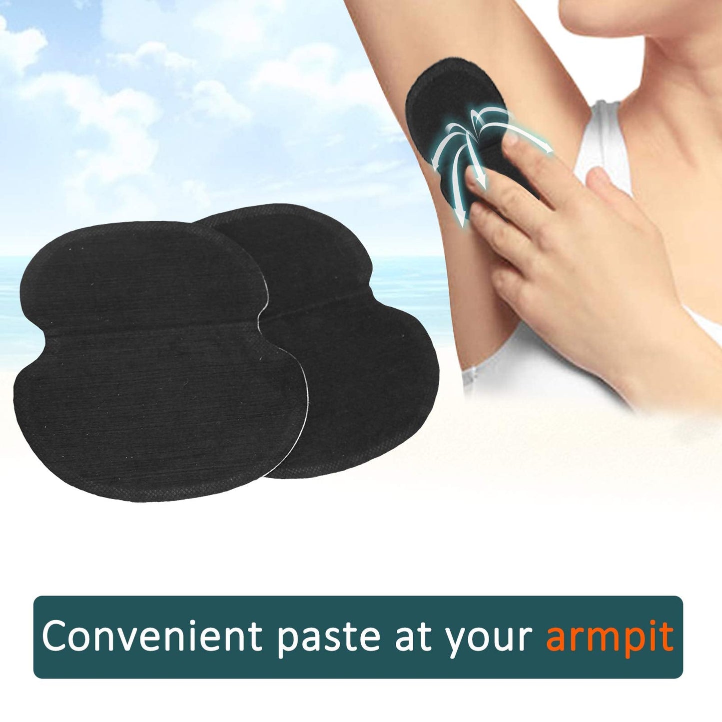 Underarm Sweat Pads, Armpit Sweat Pads for Women and Men, 60Pcs Underarm Pad Underarm Armpit Sweat Pads Non Woven Fabric Comfortable Unflavored Non Beauty and Personal Care Miskall