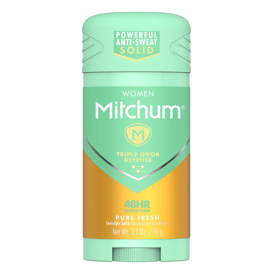 Mitchum Women Triple Odor Defense Invisible Solid Antiperspirant Deodorant, Pure Fresh, 2.7 oz Beauty and Personal Care Mitchum