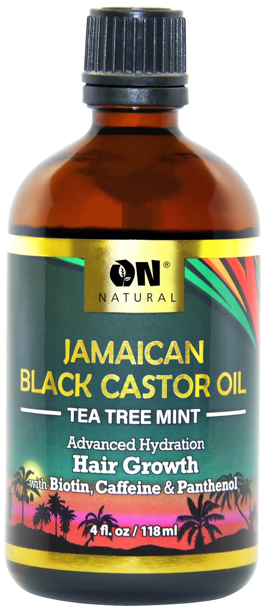 Jamaican Black Castor Oil [Tea Tree Mint] 4 oz Beauty & Personal Care On Natural