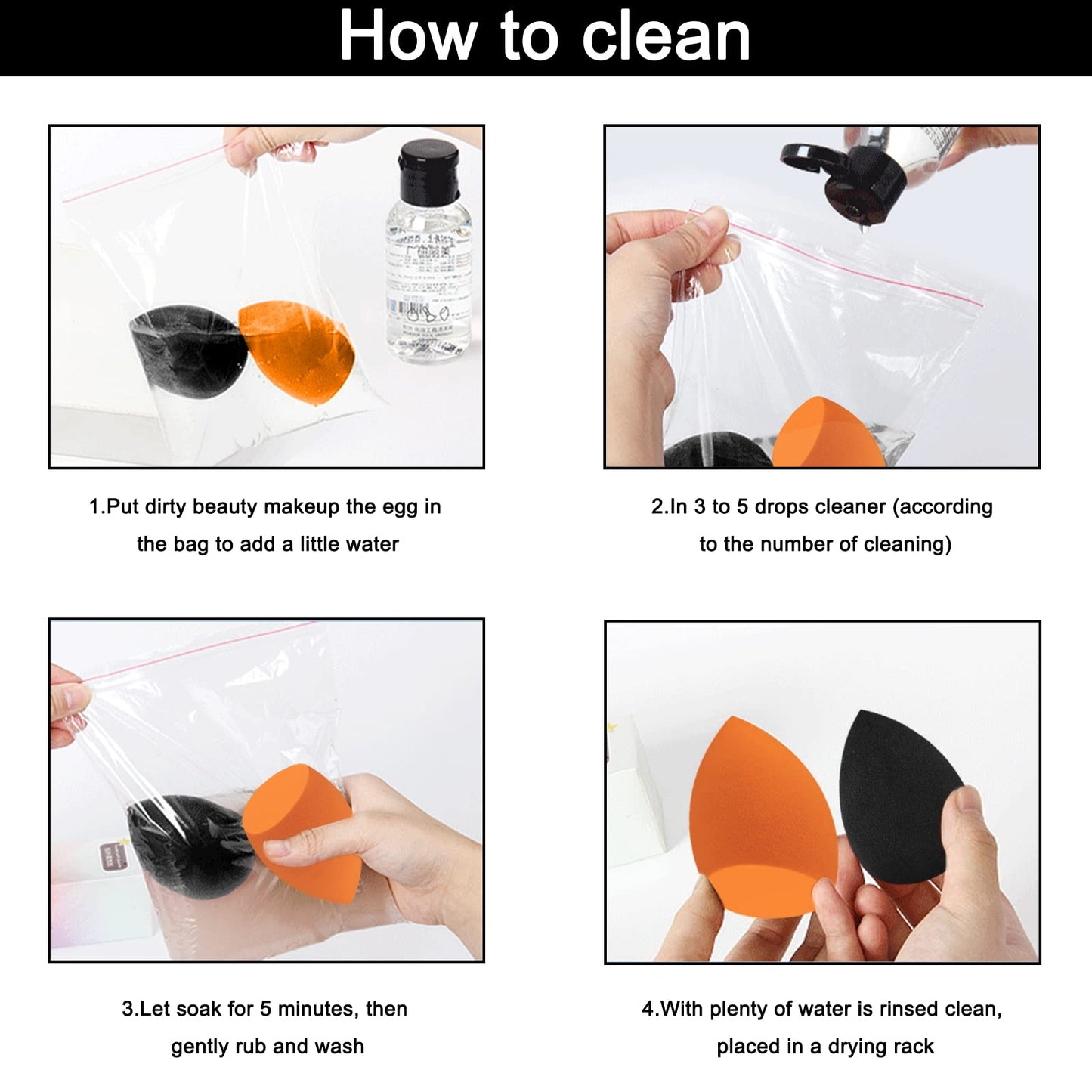 12 Pieces Professional Makeup Sponge Set,Latex Free Flawless Soft Setting Face Puffs,Makeup Blending Sponge Cosmetic Applicator Beauty & Personal Care Scartink