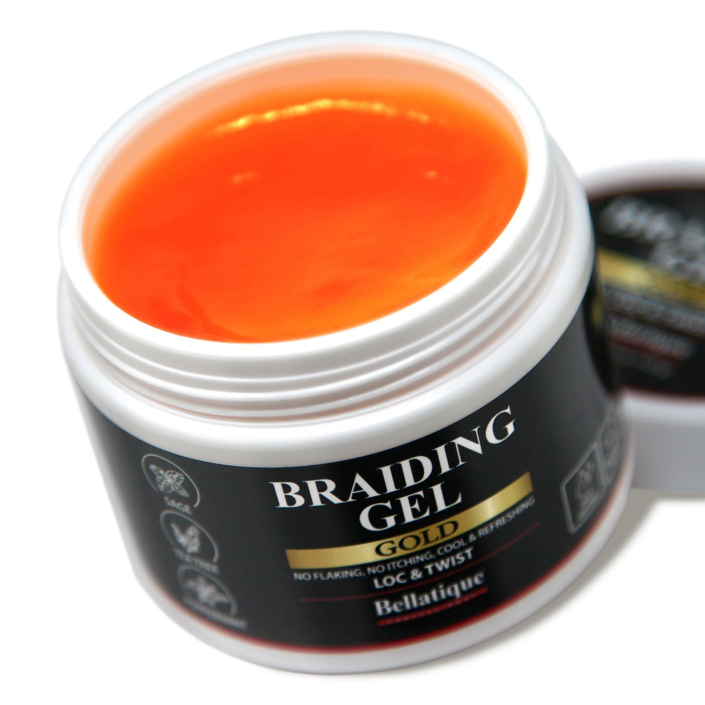 BELLATIQUE GOLD Braiding Gel Maximum Hold for LOC & Twist - No Flaking, No Whitening, Fast Drying, High Shine, Cool & Refreshing, Long Lasting Hold Beauty & Personal Care BELLATIQUE