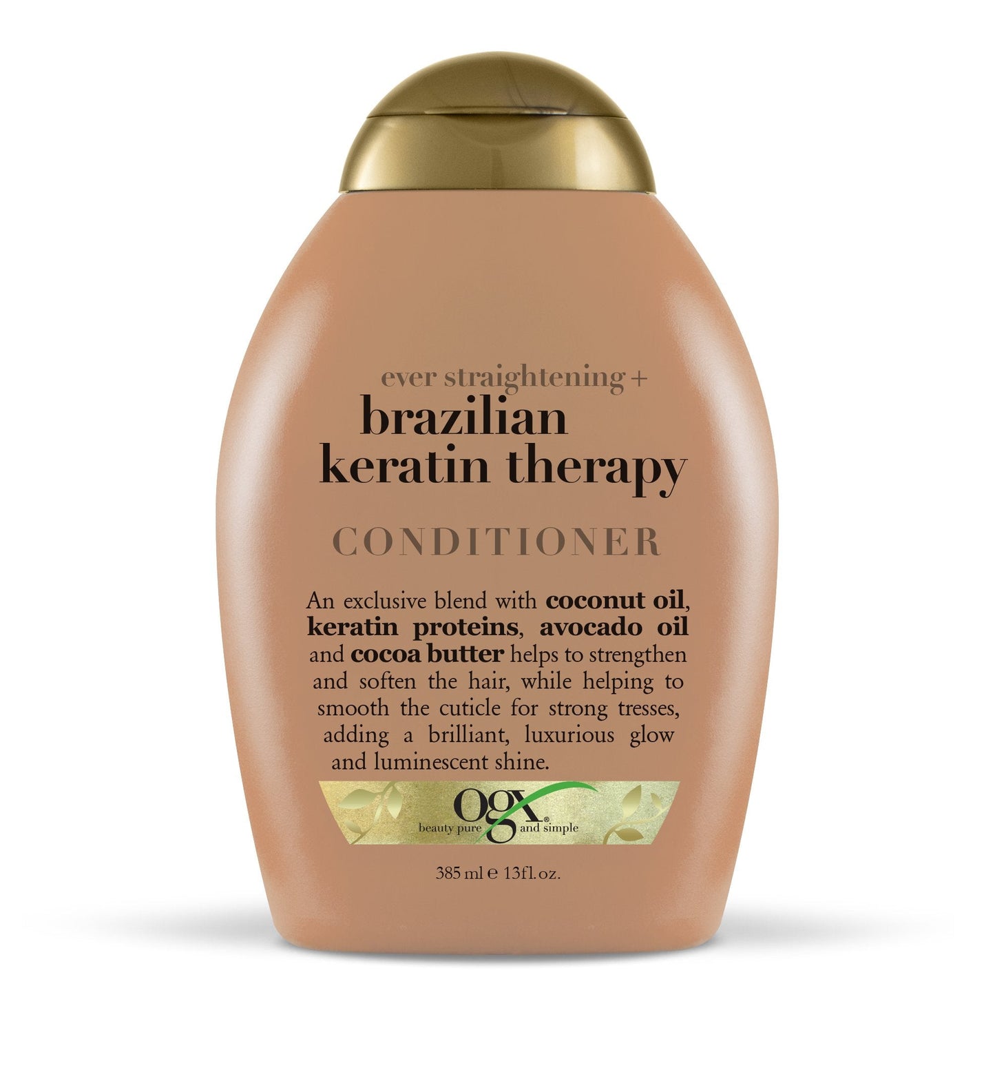 OGX Ever-straightening + Brazillian Keratin Therapy Shampoo and Conditioner 13 Oz, 2 Bottle Set Beauty & Personal Care OGX