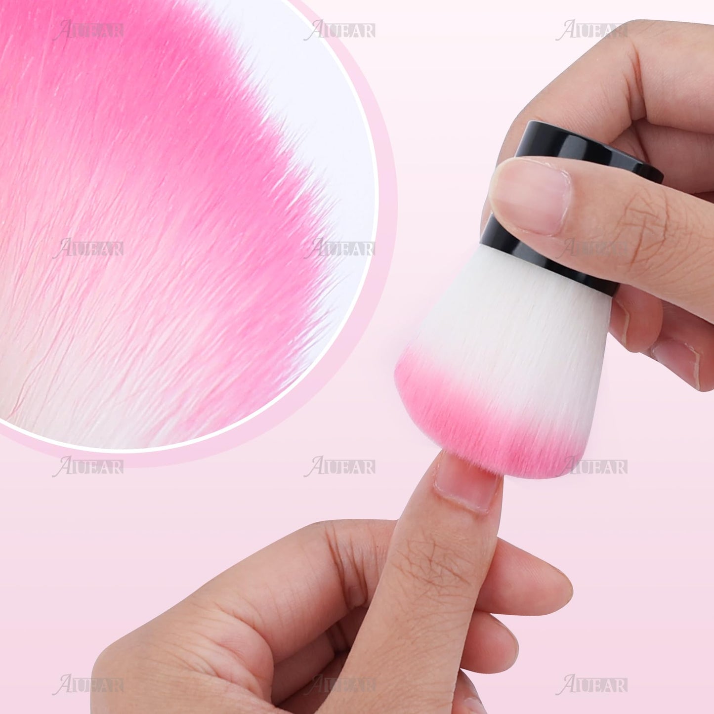 AUEAR, 4 Pack Multicolor Nail Powder Brush Dust Brushes Art Cleaner Cleaning Tools for Women and Girls Beauty & Personal Care AUEAR