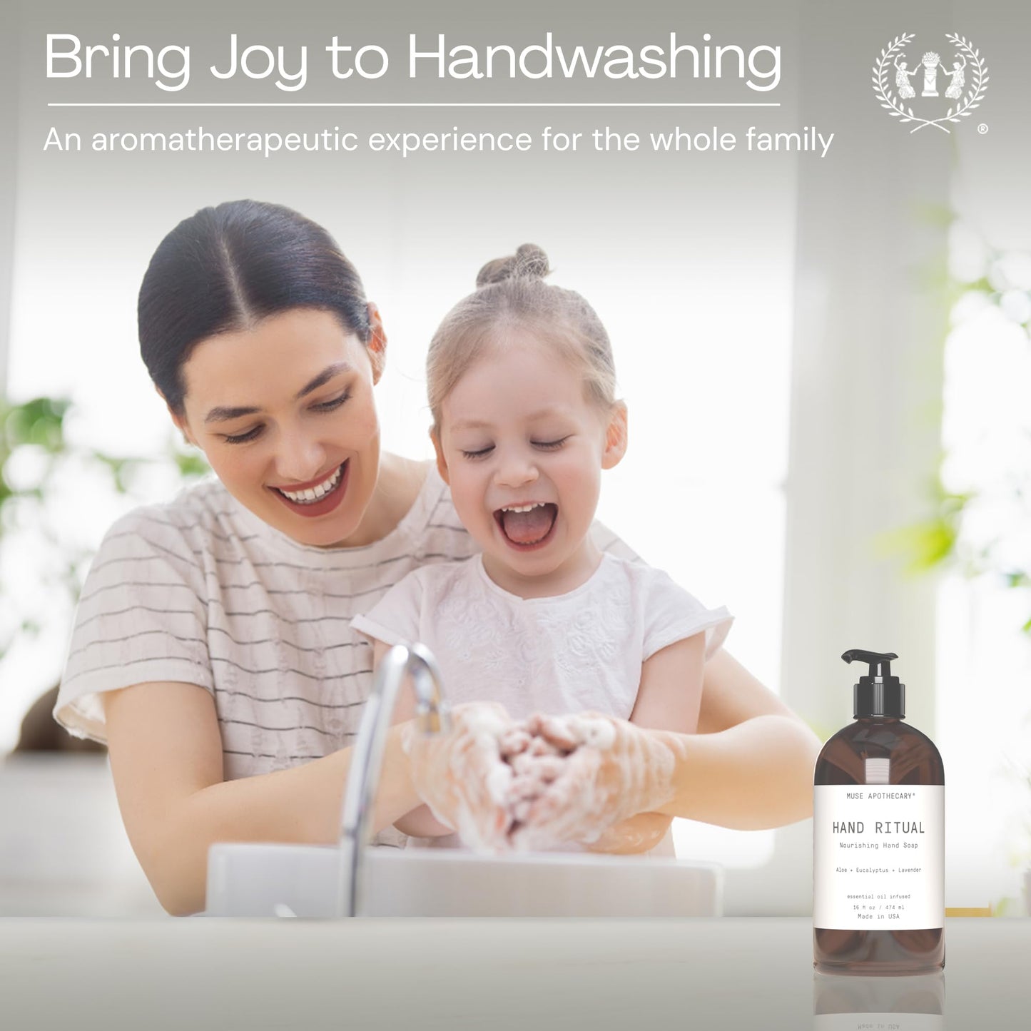 Muse Apothecary Hand Ritual - Aromatic and Nourishing Hand Soap, Infused with Natural Aromatherapy Essential Oils - USDA Certified Biobased - 16 oz Beauty & Personal Care Muse Apothecary