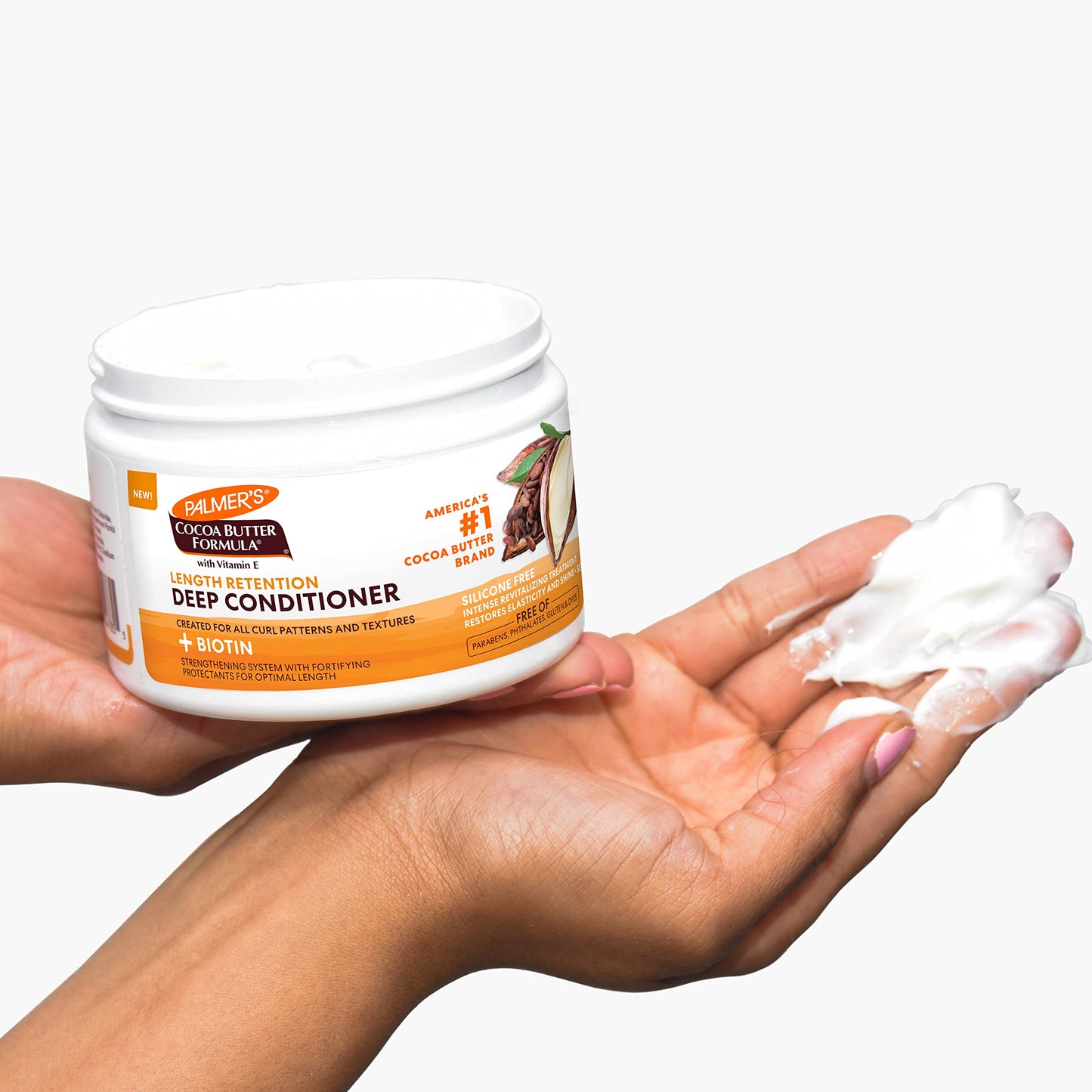 Palmer's Cocoa Butter & Biotin Length Retention Deep Conditioner, Strengthen, Nourish and Restore Elasticity and Shine, Suitable for All Curly Hair Beauty & Personal Care Palmer's