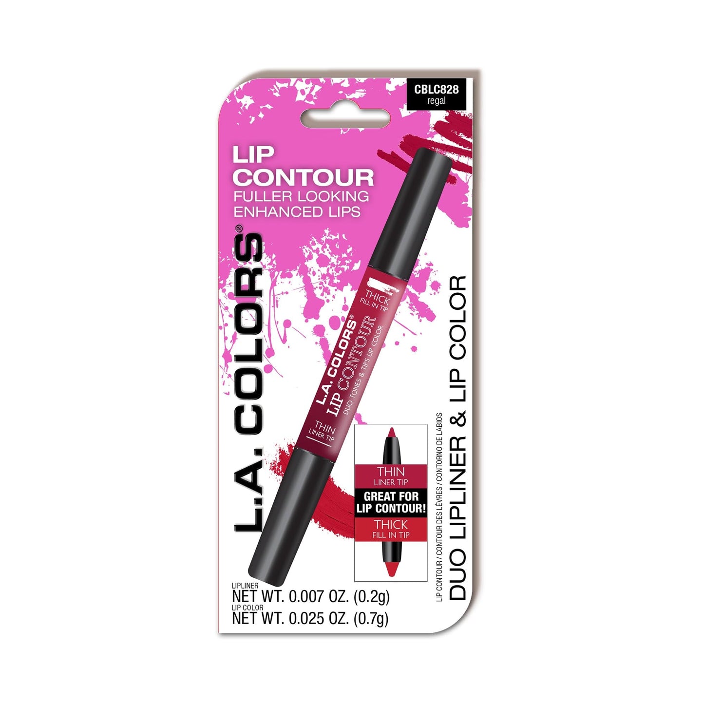 L.A. COLORS Lip Contour, Regal (Carded) CBLC828A Beauty & Personal Care L.A. COLORS