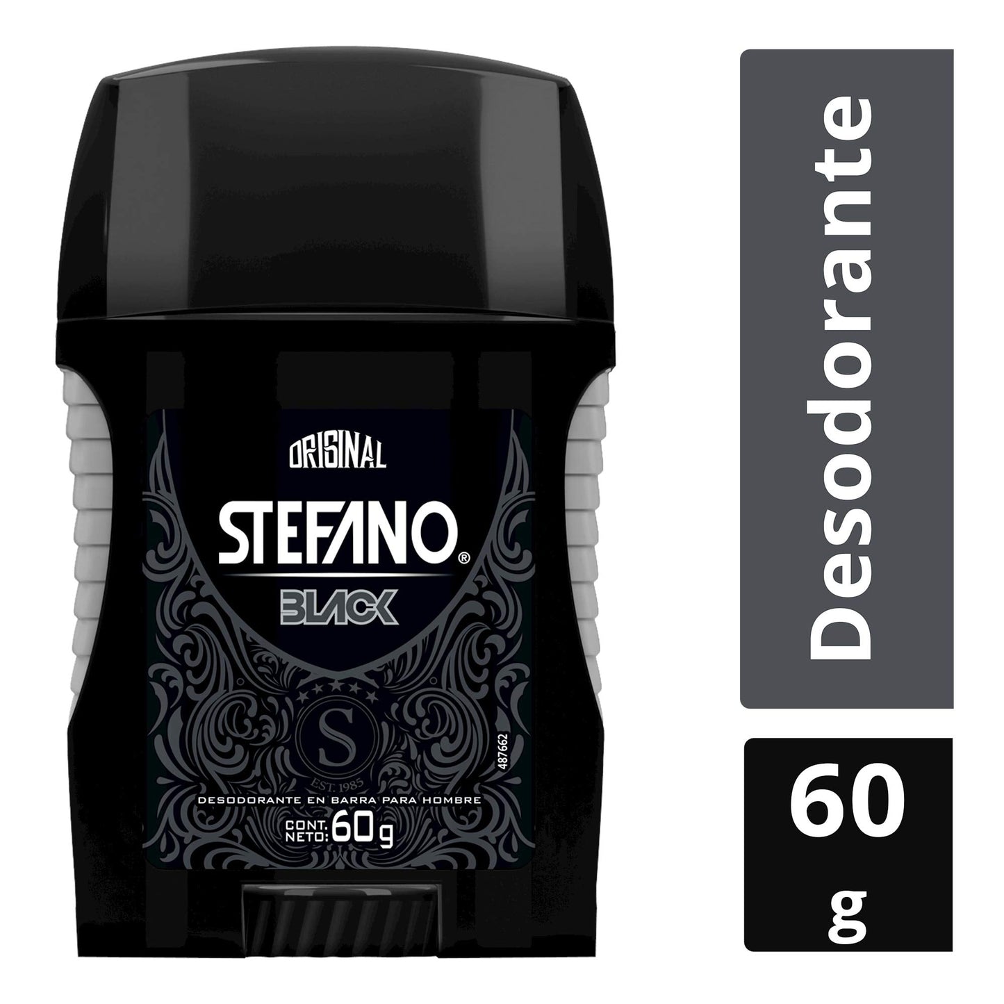 Stefano Stick Deodorant for Men 2.5oz, Desodorante Estefano Barra 60gr (Black) Beauty and Personal Care Stefano