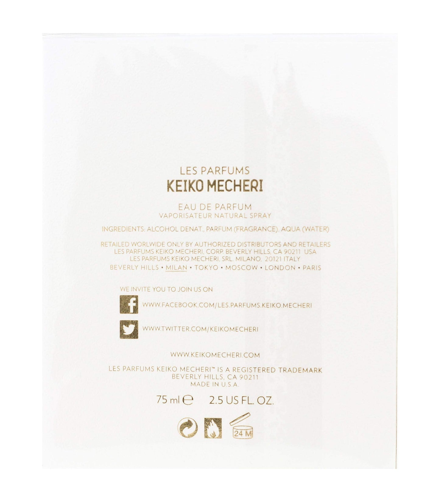 Keiko Mecheri Keiko Grenats EDP Vapo 75 ml Pack of 1 x 75 ml Beauty & Personal Care Keiko Mecheri