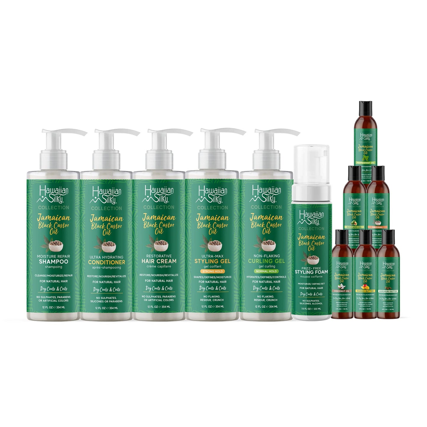 Hawaiian Silky Jamaican Black Castor Oil Collection Non Flaking Curling Gel Beauty & Personal Care Hawaiian Silky