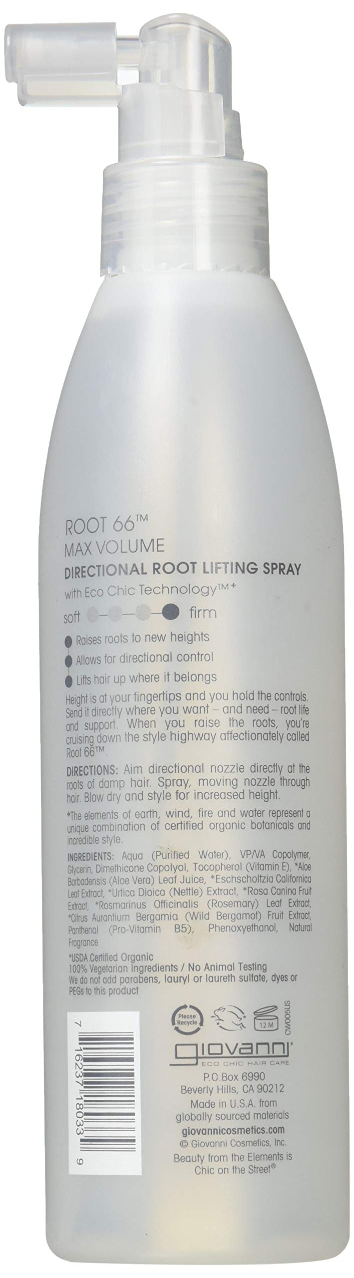 Giovanni Hair Care Products Volumizing Spray Root 66 8.5 Fz Beauty & Personal Care GIOVANNI