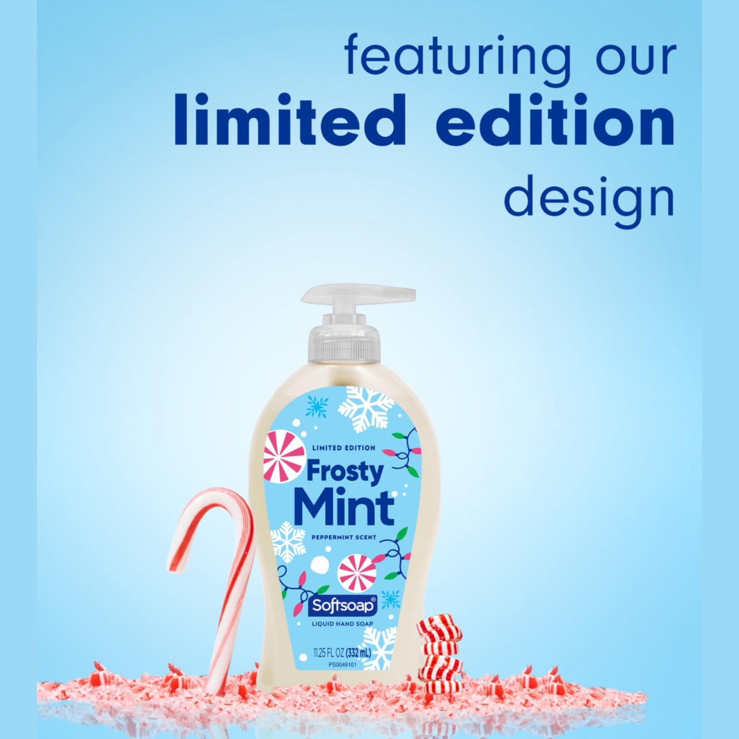Softsoap Limited Edition Frosty Mint Peppermint Scented Liquid Hand Soap, 11.25 Fl Oz, 2 Pack, Winter Holiday Design Beauty & Personal Care Softsoap