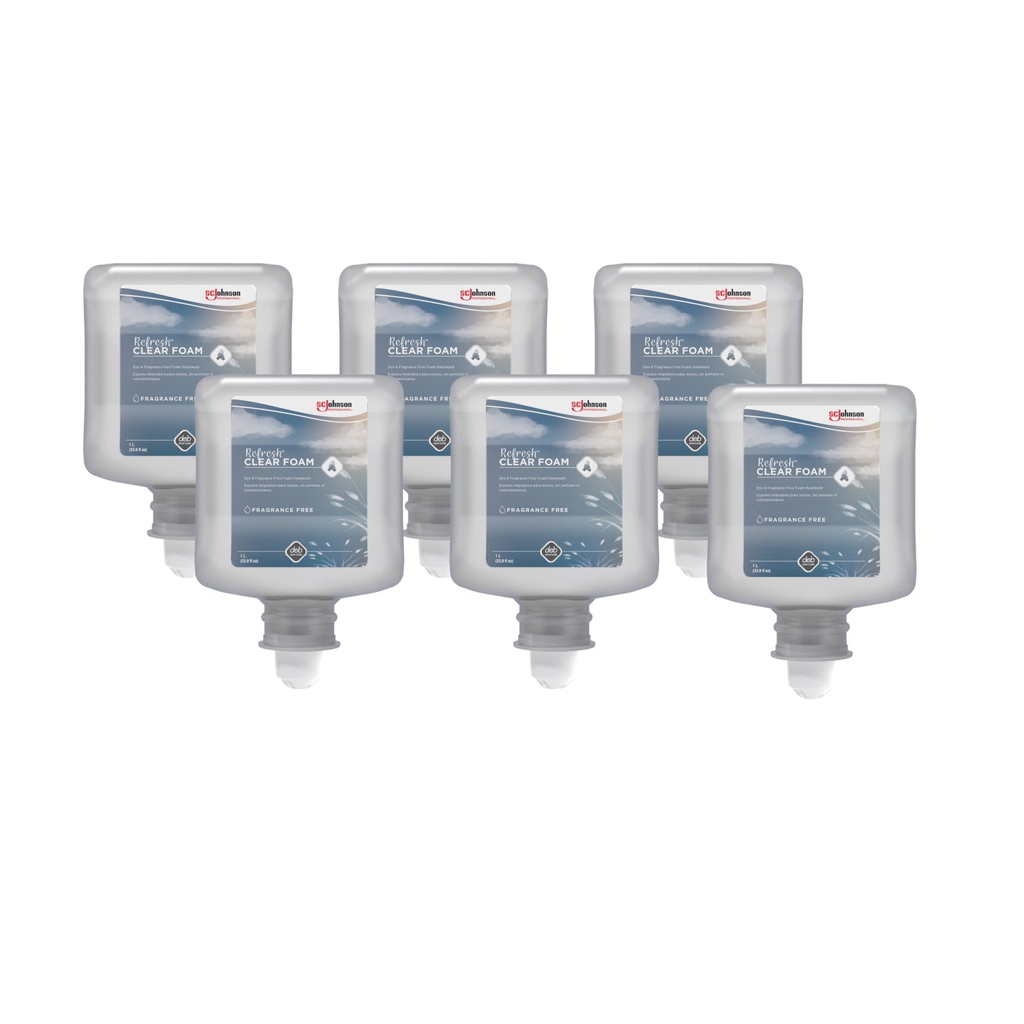 SC Johnson Professional REFRESH CLEAR FOAM HAND SOAP 1 LITER, 6 PACK Beauty & Personal Care SC Johnson Professional
