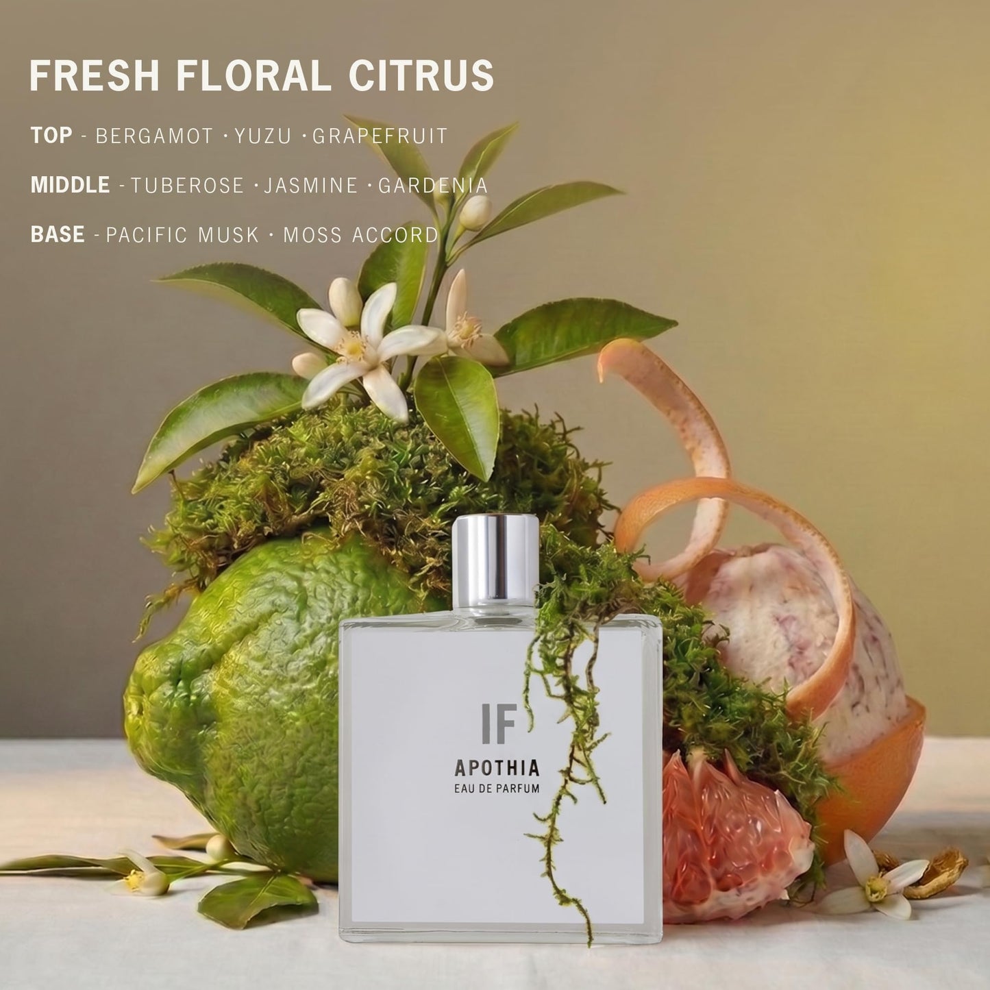 APOTHIA Eau de Parfum | IF | Bergamot, Gardenia, Tuberose, White Jasmine & Musk | Clean, Long Lasting Perfume for Women | Non-Toxic, Cruelty Free | Beauty & Personal Care APOTHIA