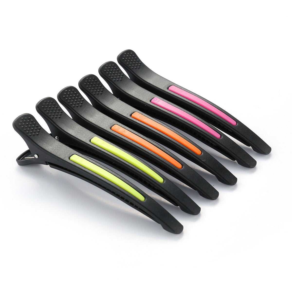 6Pcs/set Pinup Plastic Duck Bill Hair Clips for Sectioning Hair - Professional Non Slip Silicone band Clips Salon DIY Accessories Hairpins Hairgrip Beauty & Personal Care Liasun