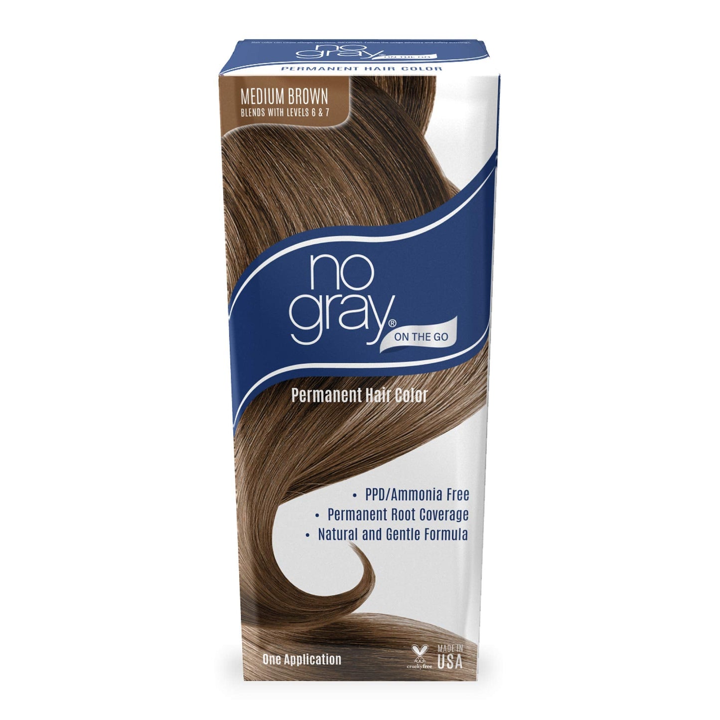 No Gray Permanent Root Touch up in Medium Brown (PPD and Ammonia Free) Beauty & Personal Care No Gray