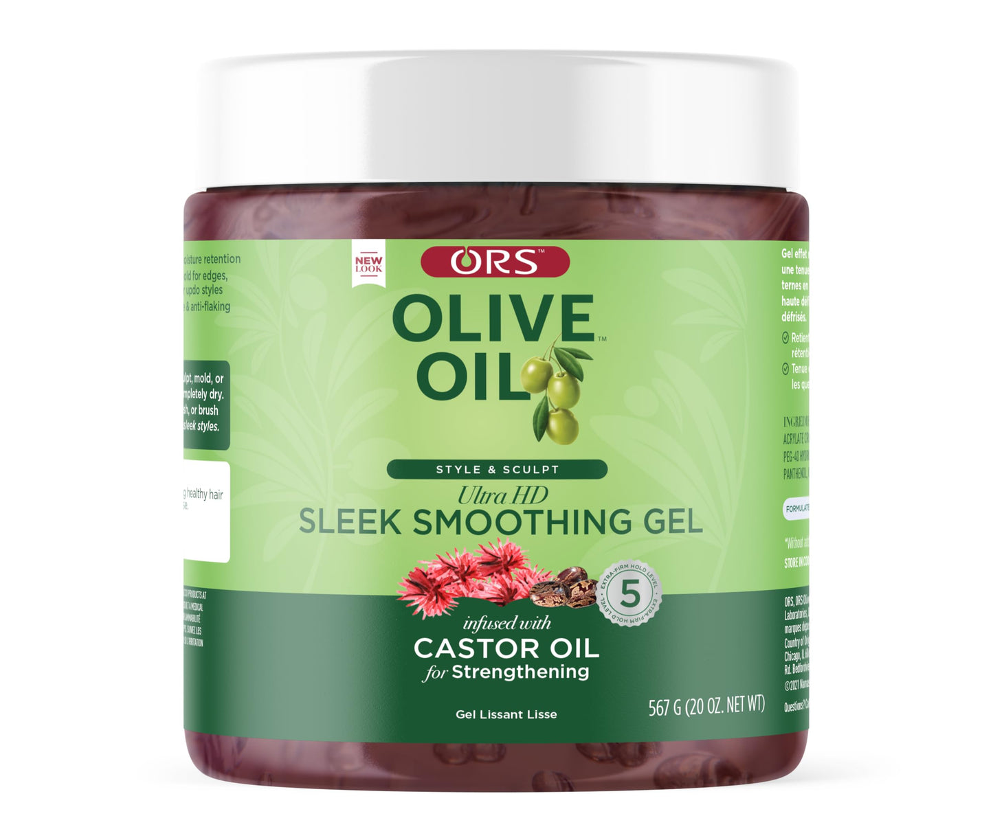 ORS Olive Oil Style & Sculpt Ultra HD Sleek Smoothing Gel with Castor Oil 20 Ounces Beauty & Personal Care ORS