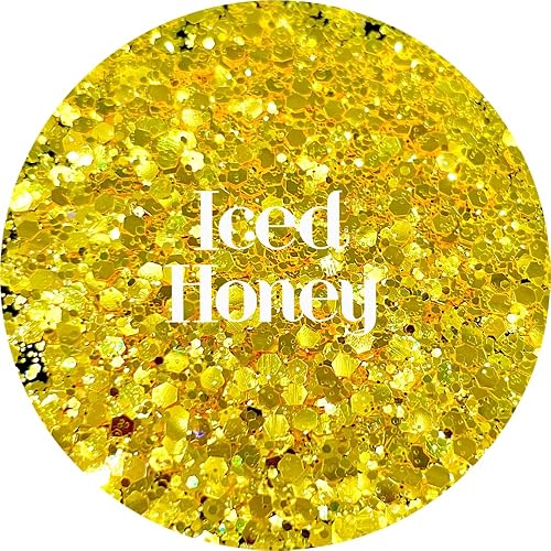 Yellow Polyester Glitter | Craft Glitter | Glitter for Arts & Crafts | Tumblers | Cosmetics | Nails | Epoxy Resin Art | Slime | DIY | Body Glitter | 1 Beauty & Personal Care Glitter Heart Co.
