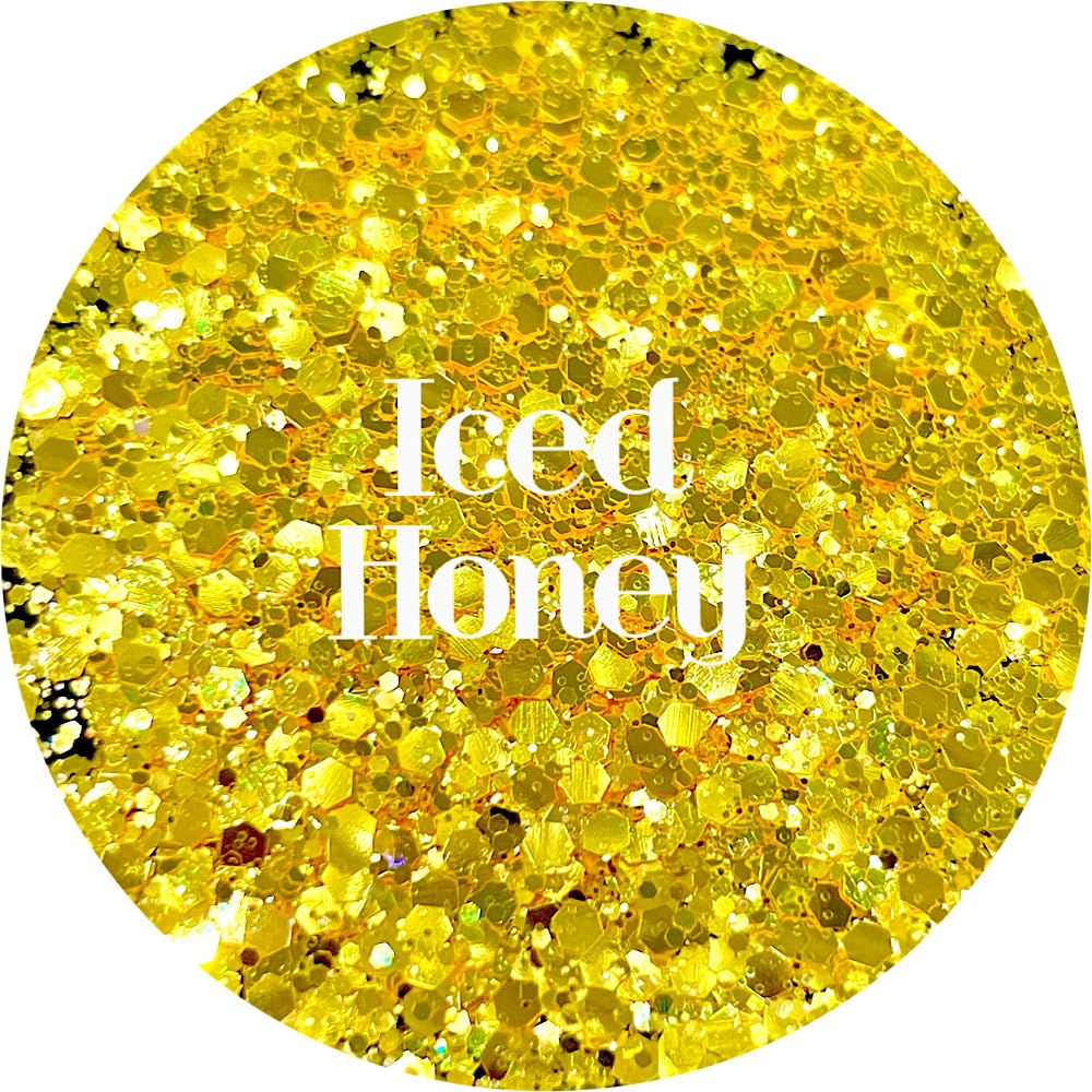 Yellow Polyester Glitter | Craft Glitter | Glitter for Arts & Crafts | Tumblers | Cosmetics | Nails | Epoxy Resin Art | Slime | DIY | Body Glitter | 1 Beauty & Personal Care Glitter Heart Co.