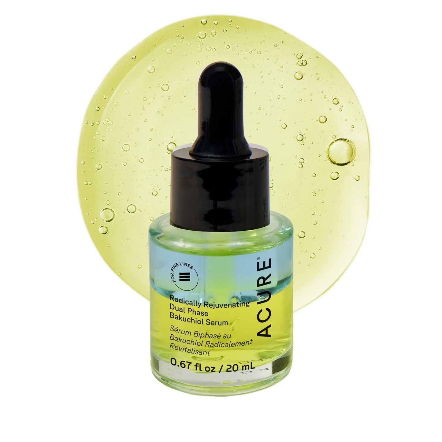Acure Radically Rejuvenating Dual Phase Bakuchiol Serum - Bakuchiol Oil Serum for Face, Anti Aging Retinol Alternative for Wrinkles & Fine Lines, Cold Beauty & Personal Care Acure