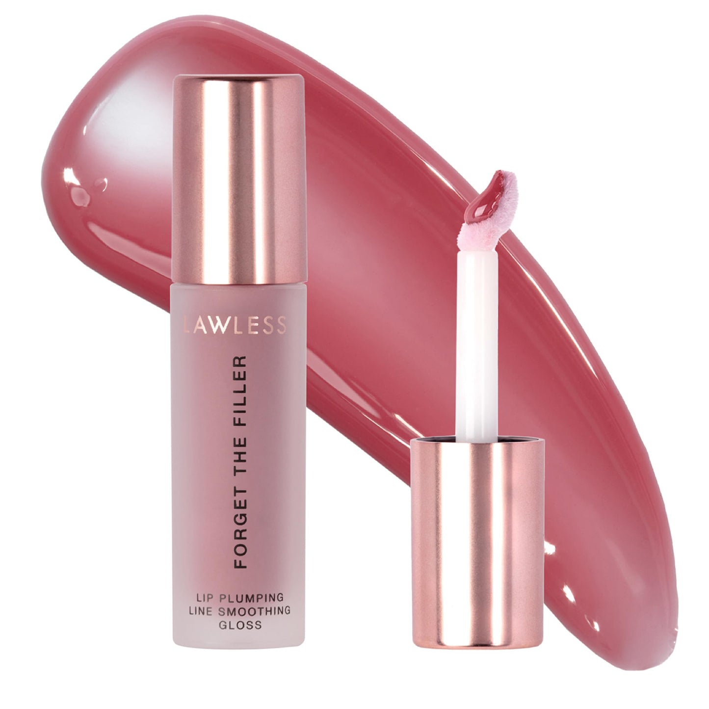 Lawless Women's Forget The Filler Lip Plumper Line Gloss, Velvet, Pink, 0.11 Fl Oz (Pack of 1) Beauty & Personal Care LAWLESS