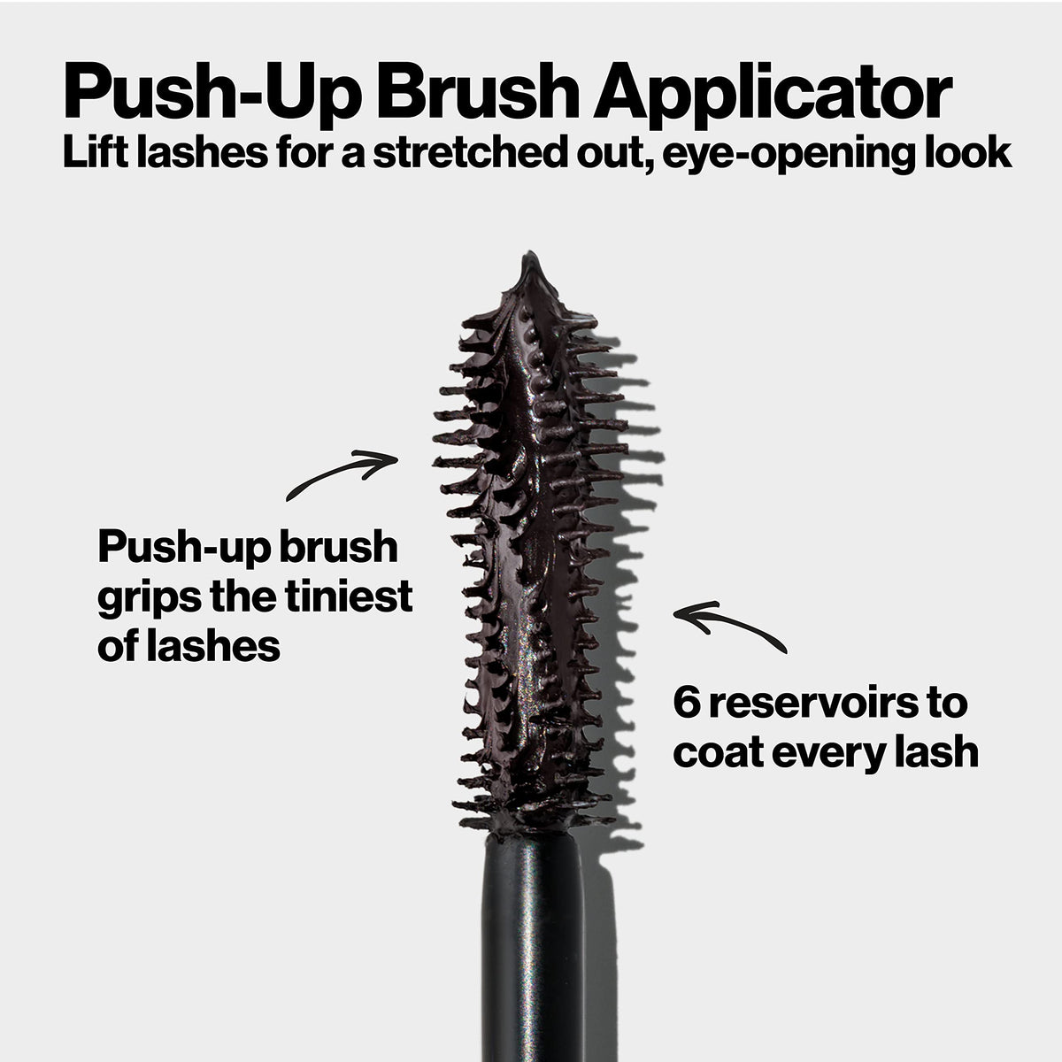 Revlon So Fierce Eyes Wide Open Mascara with Push-up Brush, For Volumizing & High Lifting Eyelashes, Smudge-proof, Flake Resistant, 101 Blackest Beauty & Personal Care REVLON