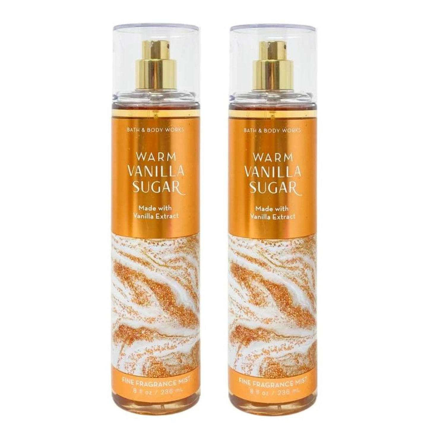 Bath & Body Works Fine Fragrance Mist, Set of 2 Bottles, 8oz Per Bottle (Warm Vanilla Sugar) Beauty & Personal Care Bath & Body Works