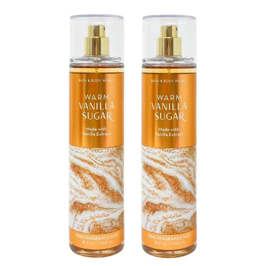 Bath & Body Works Fine Fragrance Mist, Set of 2 Bottles, 8oz Per Bottle (Warm Vanilla Sugar) Beauty & Personal Care Bath & Body Works