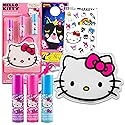 Hello Kitty Lip Gloss & Pouch For Beauty - Bundle with 3 Lip Glosses in Assorted Flavors for Party Favors Plus Pouch, Stickers, More | Hello Kitty Beauty & Personal Care Hello Kitty