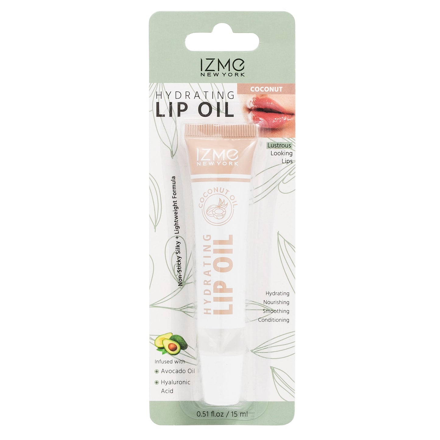 IZME New York HYDRATING LIP OIL - COCONUT 15 ml Beauty & Personal Care IZME