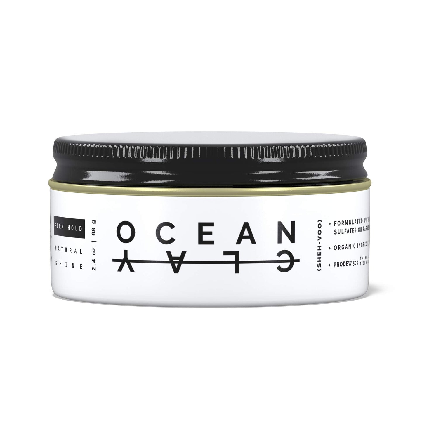 (SHEH•VOO) Ocean Clay - Premium Men’s Hair Styling Clay - Firm Hold + Natural Shine - Sulfate & Paraben Free (2.4 oz) Beauty & Personal Care (SHEHVOO)