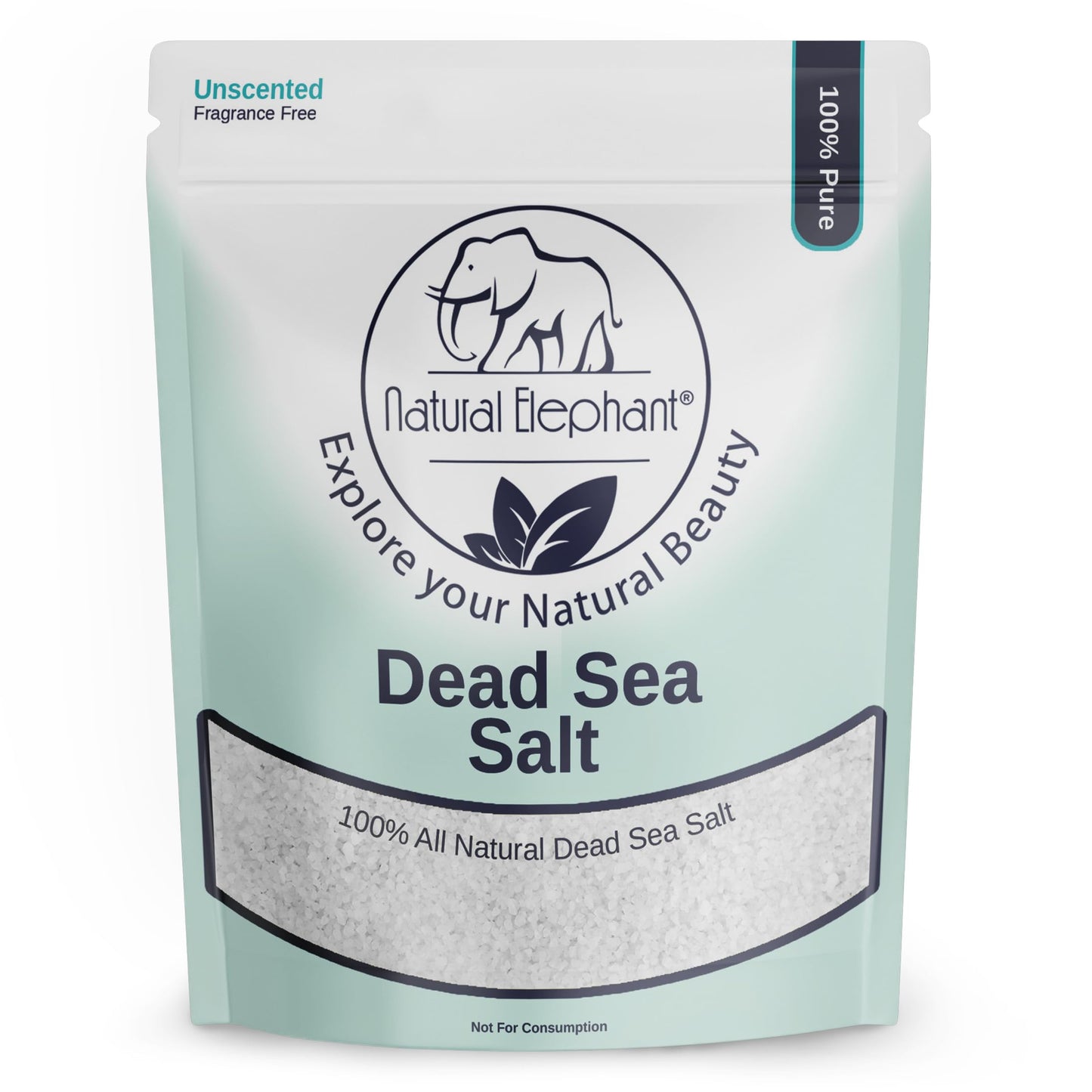 Natural Elephant Dead Sea Bath Salt - 19 Pounds Bulk Bag - 100% Natural and Pure - Coarse Grain - Ideal for Baths and Soaks Beauty and Personal Care Natural Elephant