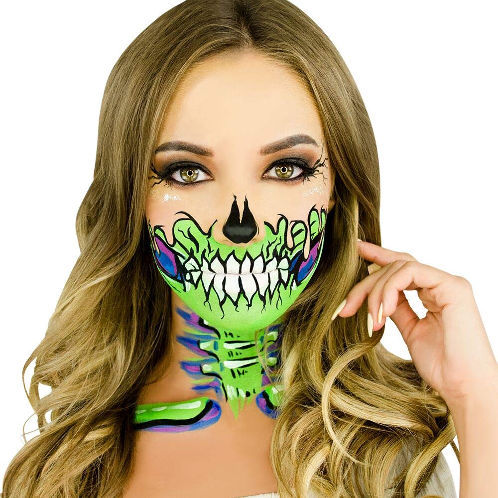 Woochie Water Activated Makeup - Professional Quality Halloween and Costume Makeup - (Green, 1.0 oz) Beauty & Personal Care Woochie