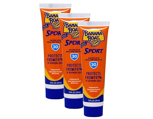 Banana Boat Sport Performance Sunscreen Lotion 30 SPF 1 oz (Pack of 3) Beauty & Personal Care Banana Boat
